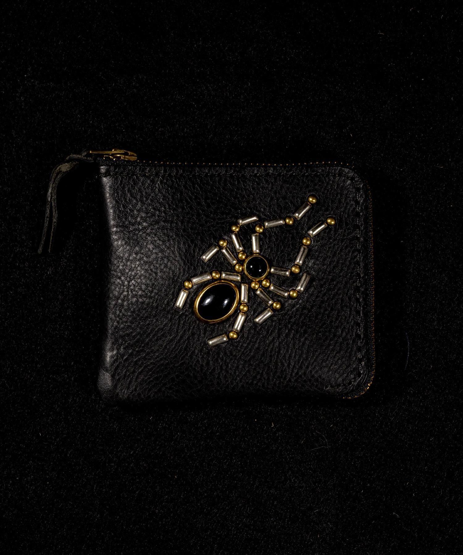 ZOOL LEATHER(ズールレザー)スモールジップウォレット スパイダー