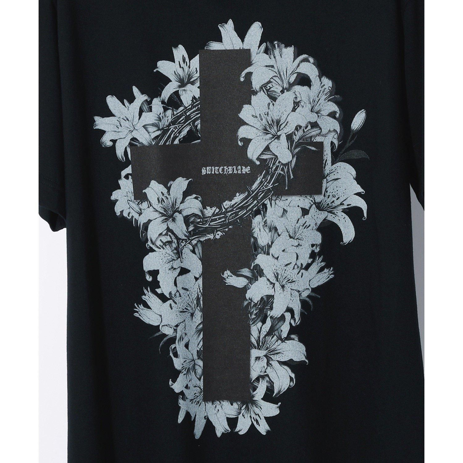 SWITCHBLADE (スイッチブレード) CROSS & LILIES TATTOO TEE SWITCHBLADE (スイッチブレード) CROSS & LILIES TATTOO TEE