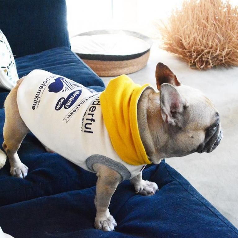 ハンドメイドフレブル服no.マスタード ハンドメイドフレブル服no.マスタード