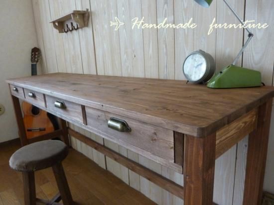 himawari様オーダー専用 ワークデスク 作業台 長机 引出し4杯