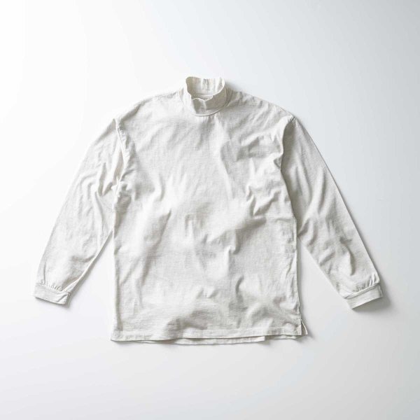 CURLY(꡼)/CASHMERE BLENDED MOCK NECK L/S TEE