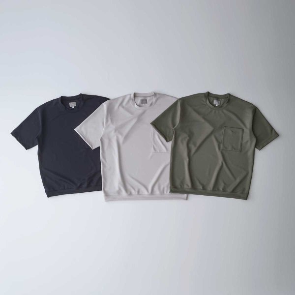 CURLY(꡼)/DOUBLE-KNIT POCKET TEE