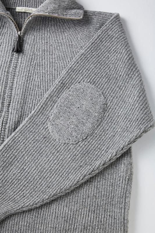 OLD JOE | SILK NEP WOOL ZIP SWEATER - RIZID OLD JOE | SILK NEP WOOL ZIP SWEATER - RIZID