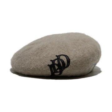 THE H.W DOG&CO(֥塼ɥåɥ)/LEATHER WAPPEN FLUFFY BERET