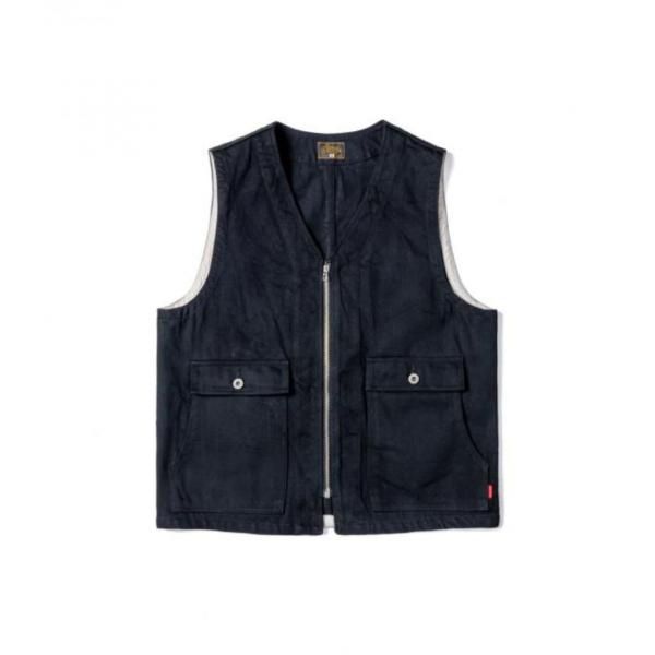 GERUGA DENIM ZIP VEST | デニムベスト - RIZID GERUGA DENIM ZIP VEST | デニムベスト - RIZID
