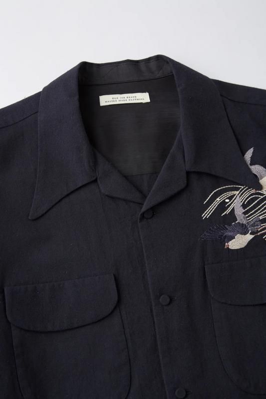 OLDJOE ストライプ シャツ カバーオール OLD JOE (オールドジョー) / ORIGINAL PRINTED OPEN COLLAR