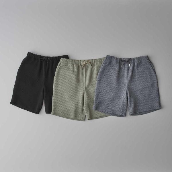 CURLY(꡼)/HONEYCOMB KNIT SHORTS