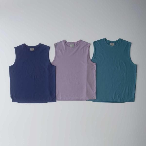 CURLY(꡼)/RELAXED COTTON SLEEVELESS TEE