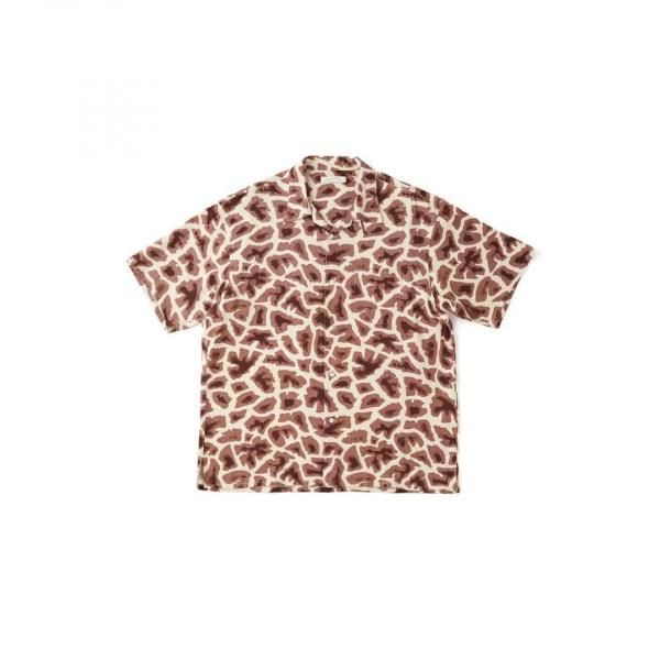 OLD JOE(ɥ硼)/ORIGINAL PRINTED OPEN COLLAR SHIRTS (Giraffe) Short-sleeve 