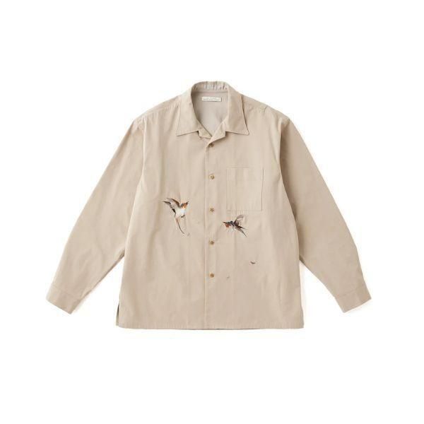 OLD JOE(ɥ硼)/SILK NEP CLOTH SOUVENIR SHIRTS (Long-sleeve) 