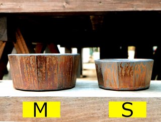 Metal color pot 平鉢