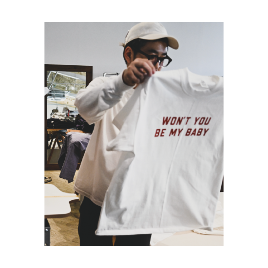 Tシャツ・カットソー MY BABY T-SHIRT SURE'S BE MY BABY TEE (完全予約販売)