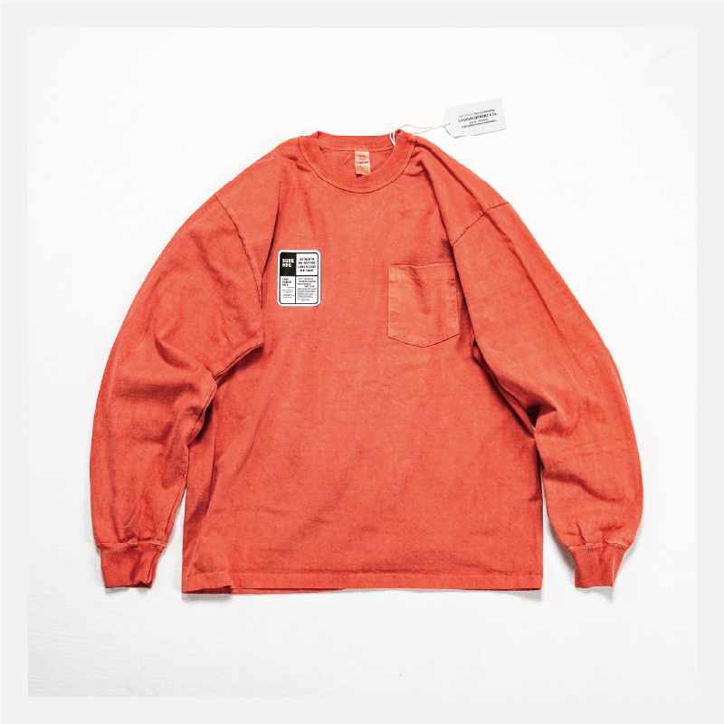 The SURE TEE L/S Off White and Loud Pigment