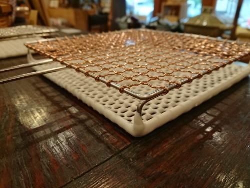 鳥井金網工芸 セラミック焼き網 銅 - 工芸ギャラリー楽風