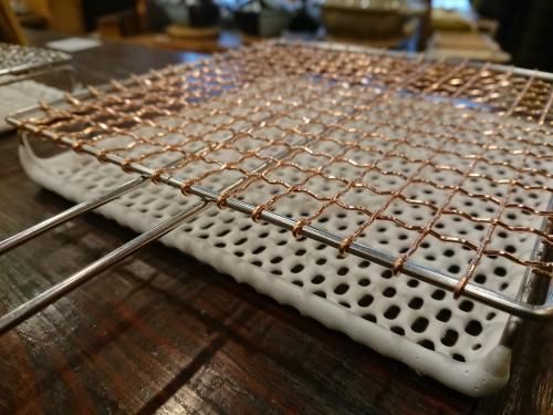 鳥井金網工芸 セラミック焼き網 銅 - 工芸ギャラリー楽風