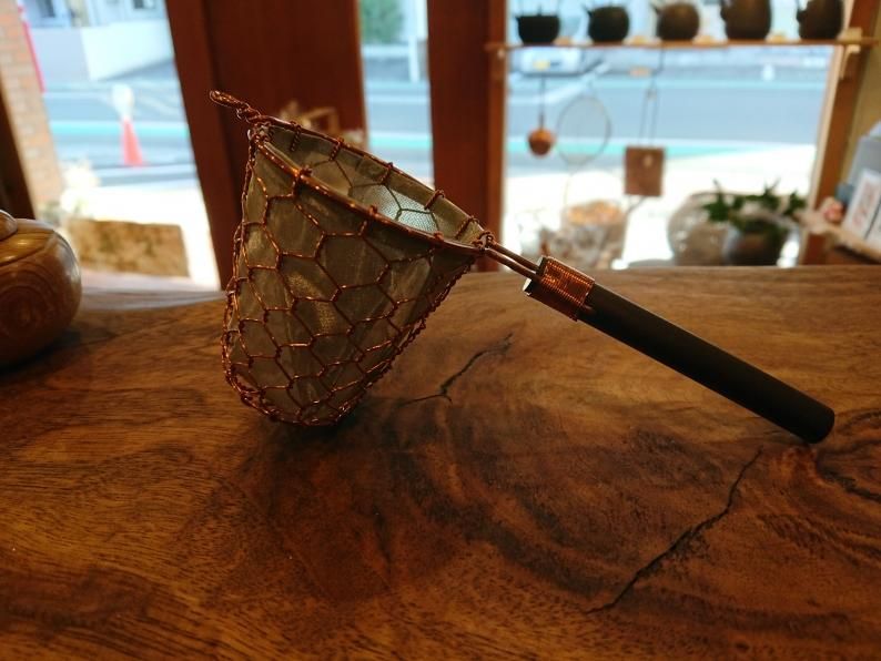 鳥井金網工芸 銅製コーヒードリッパーと茶こし小サイズ 鳥井金網工芸 | 銅製コーヒードリッパー 小サイズ - 京都