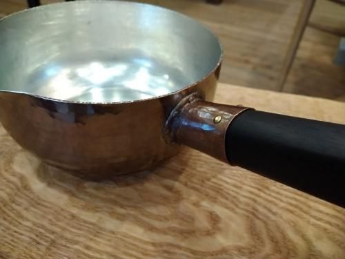 寺山光廣　片手鍋 片手鍋の本格派 真鍮の持ち手 No.3996、3962 | 銅を鎚つ ─ Maystorm