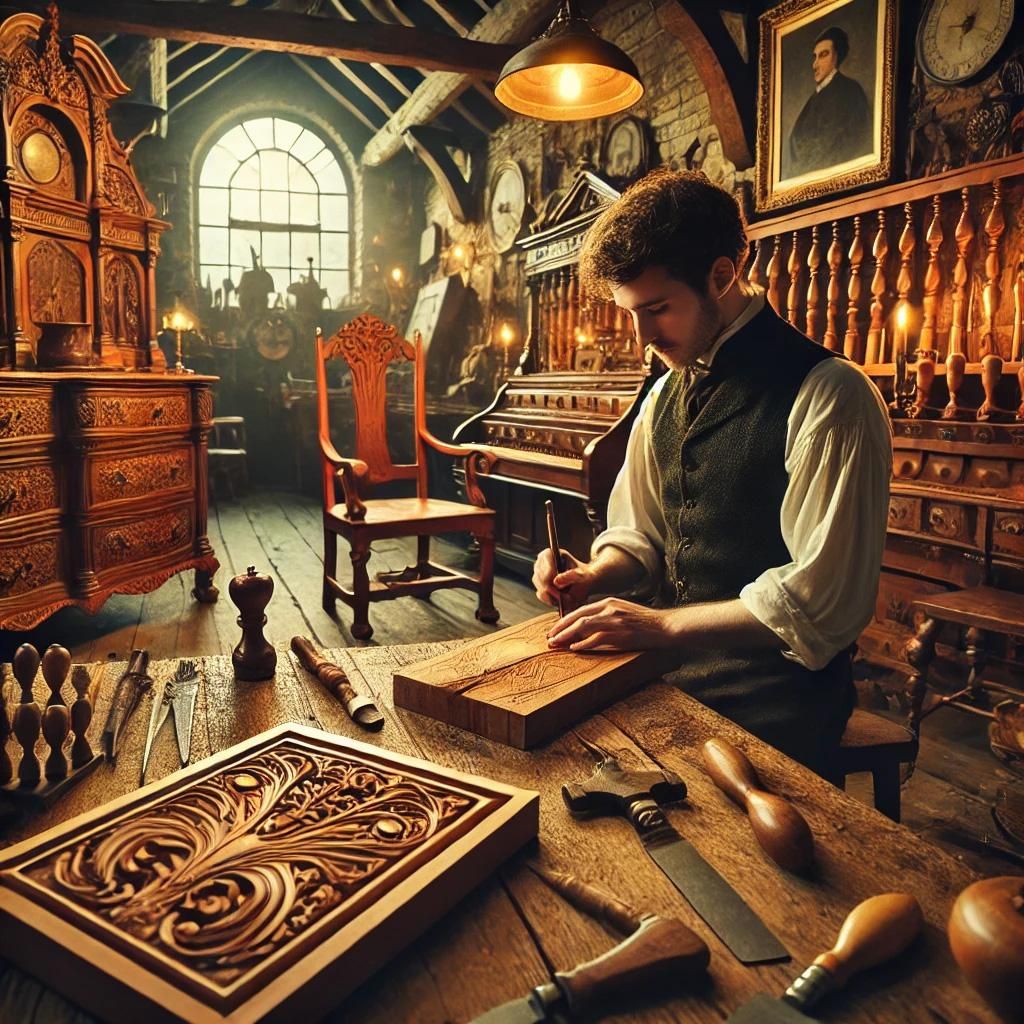 \"英国アンティーク ドレッサー\" ジョージアン ロココ様式 英国アンティーク ドレッサー