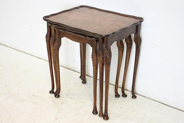 英国アンティーク ネストテーブル | クイーンアンスタイル
