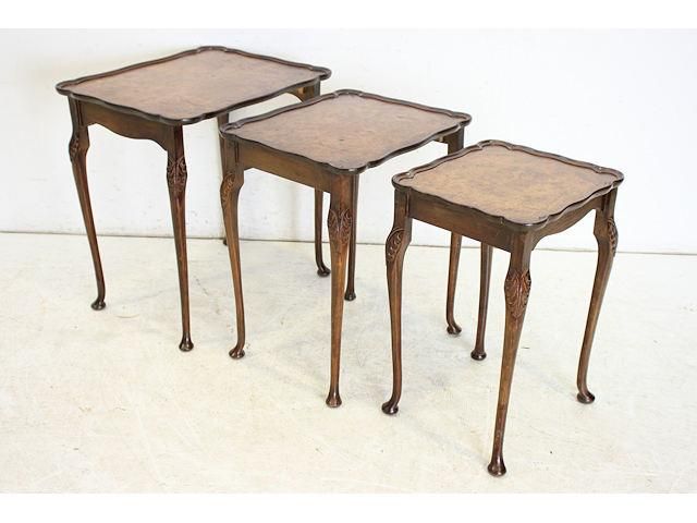 英国アンティーク ネストテーブル | クイーンアンスタイル