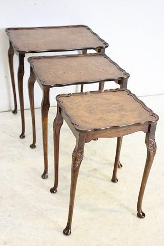 英国アンティーク ネストテーブル | クイーンアンスタイル