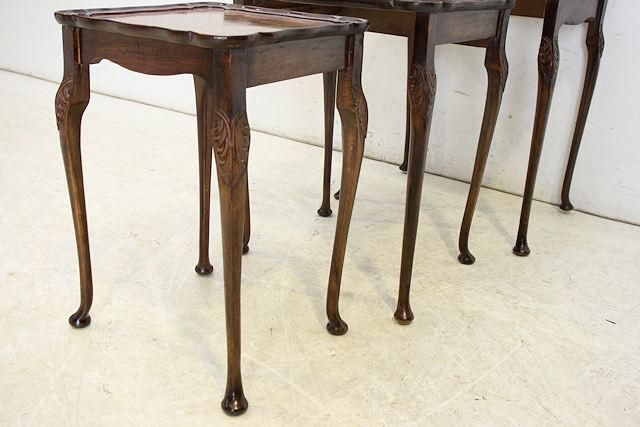 英国アンティーク ネストテーブル | クイーンアンスタイル