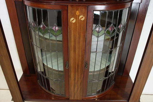 英国アンティーク家具 | ステンドグラスキャビネット - 【通販】英国