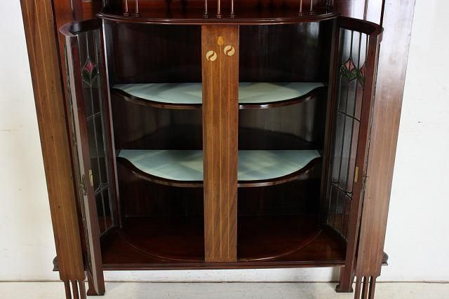 英国アンティーク家具 | ステンドグラスキャビネット - 【通販】英国