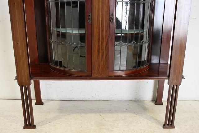 英国アンティーク家具 | ステンドグラスキャビネット - 【通販