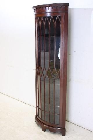 イギリス アンティーク 家具 ウォール コーナーキャビネット 飾り棚 6708d 英国アンティーク家具 | ビンテージ コーナーキャビネット - 【通販