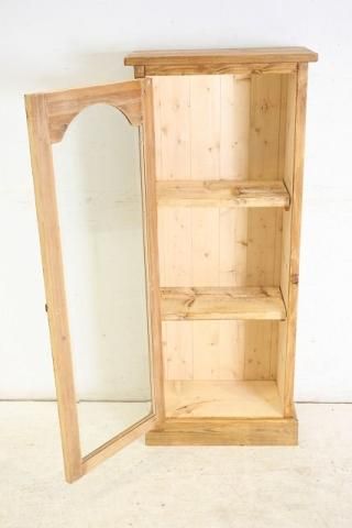 L3705-232 英国アンティーク パイン オープンブックケース 棚 本棚