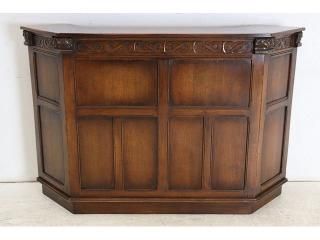 英国アンティーク家具 1960年代 ビンテージ オールドチャーム old charm オーク パブカウンター ホームバー カクテルバー レジカウンター レジ台 〈商品番号 an-14〉