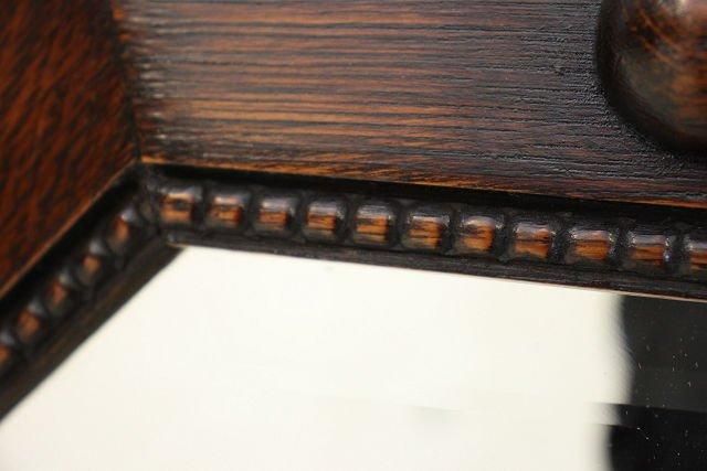 英国アンティーク | オーク彫刻 壁掛け鏡 - 【通販】英国アンティーク