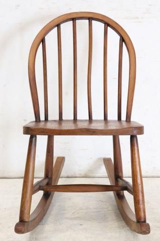 英国アンティーク家具 | エルム ボウバック ロッキングチェア