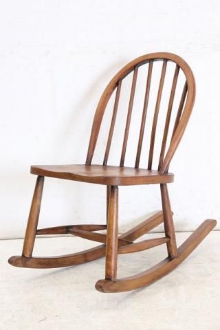 英国アンティーク家具 | エルム ボウバック ロッキングチェア - 【通販