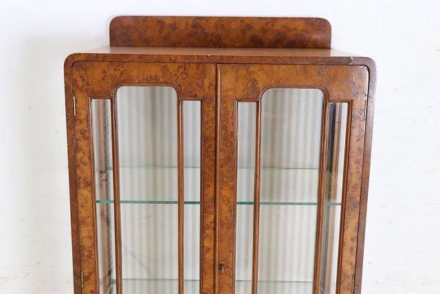 英国アンティーク家具 | 1930年代製ガラスキャビネット - 【通販