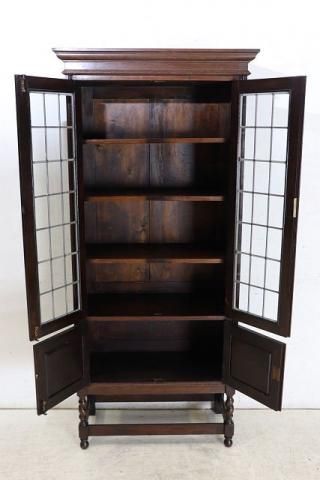 英国アンティーク家具 | バリーシュガーツイスト 書棚 - 【通販