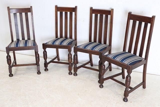 英国アンティーク | ダイニングチェア 4脚セット - 【通販】英国