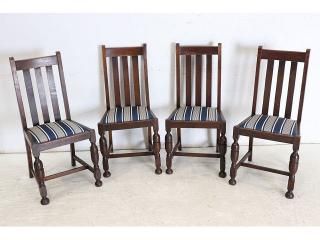 イギリス製アンティークのダイニングチェア｜セット・単品 送料