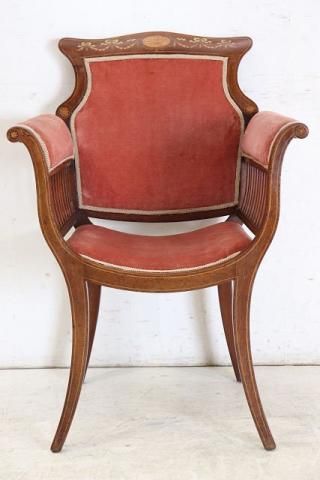 英国アンティーク家具 | 1910年代 マホガニー アームチェア 英国アンティーク家具 | 1910年代 マホガニー アームチェア