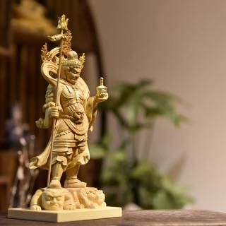 【 携行仏　毘沙門天/多聞天 】　有機練製　明治～昭和初期　　K0917C 携行仏 毘沙門天/多聞天 】 有機練製 明治～昭和初期 K0917C