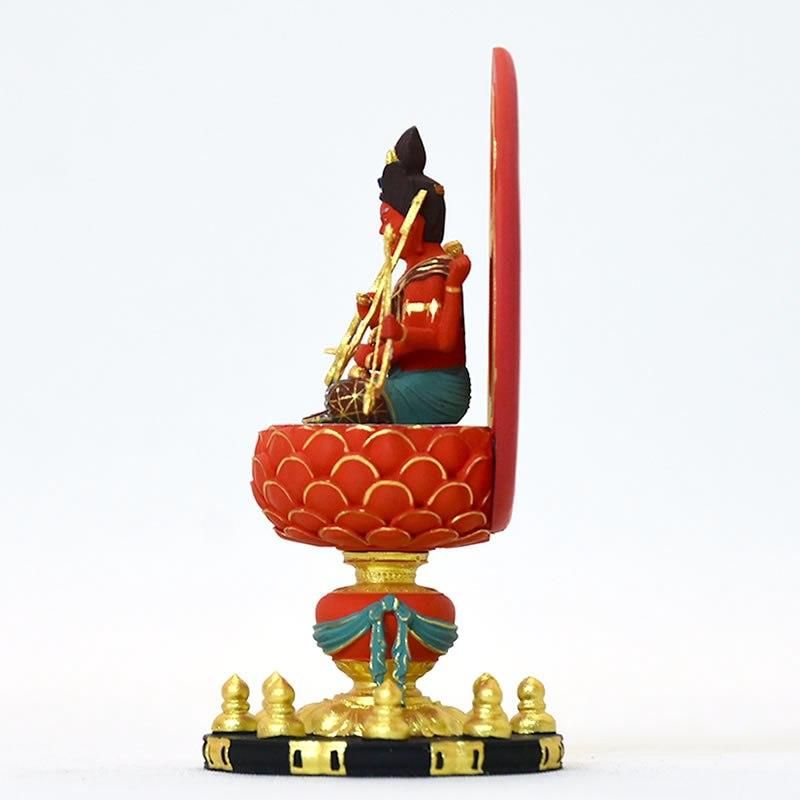 小仏】柘植愛染明王 極彩色 総高11.6cm