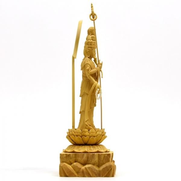 観音菩薩像　蓮華台　美術品 修縁堂】彫刻仏像 観世音菩薩 八角蓮華丸台座 観音像 観音菩薩