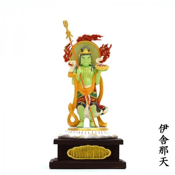 十二天（風天・地天・水天・月天・羅刹天・毘沙門天）」彩色木