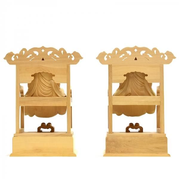 曹洞宗脇仏 柘植高祖道元（承陽大師）・太祖瑩山（常済大師）坐2.5寸セット