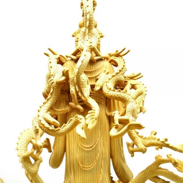 八大龍王】 桧木 立8.0寸 総高50cm
