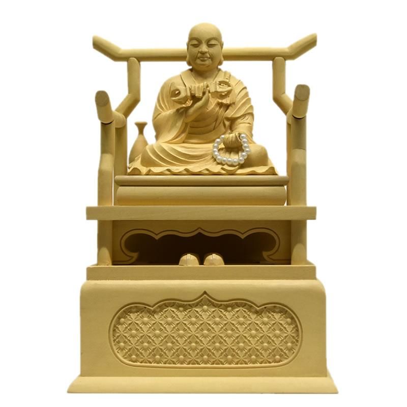 【伝】空海 弘法大師 仏画 掛軸 箱有 蓮の花 昭和七年　西新井總持寺 開眼 伝】空海 弘法大師 仏画 掛軸 箱有 蓮の花 昭和七年 西新井總