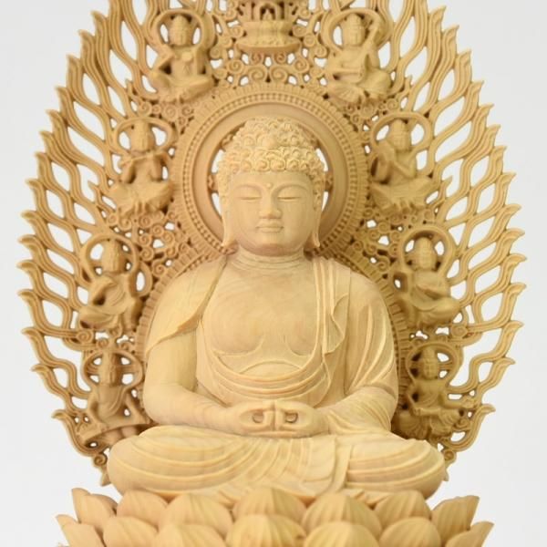 柘植胎蔵界五仏セット 大日如来坐2.5寸 四仏坐2.0寸