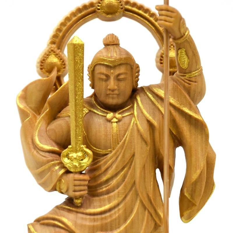 #勝軍地蔵 仏画 額装品 Yahoo!オークション - 【版画】『勝軍地蔵 愛宕権現』掛軸 紙本