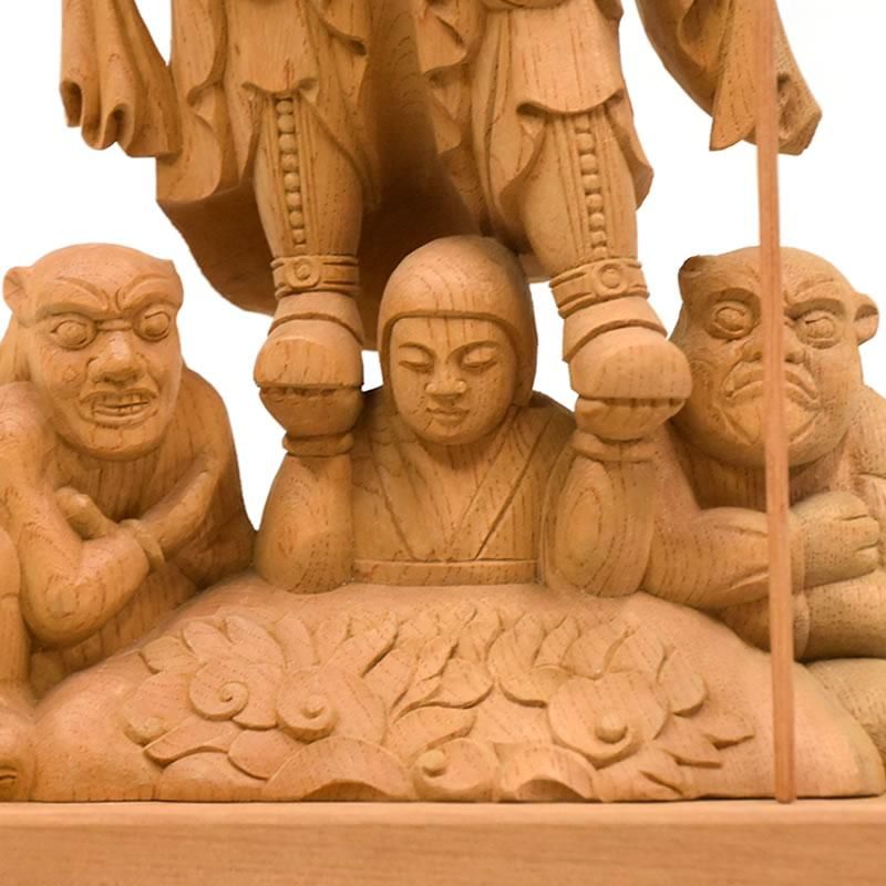 欅東寺（教王護国寺）形毘沙門天（多聞天）像 総高48㎝